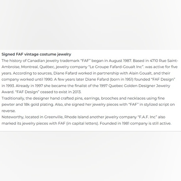 🟢3/$19🟢 Vintage Signed FAF Pewter 18k Gold Bonnet Hat Brooch with Bow - Picture 4 of 4